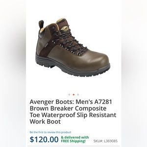 Avenger Work Boots Men 7